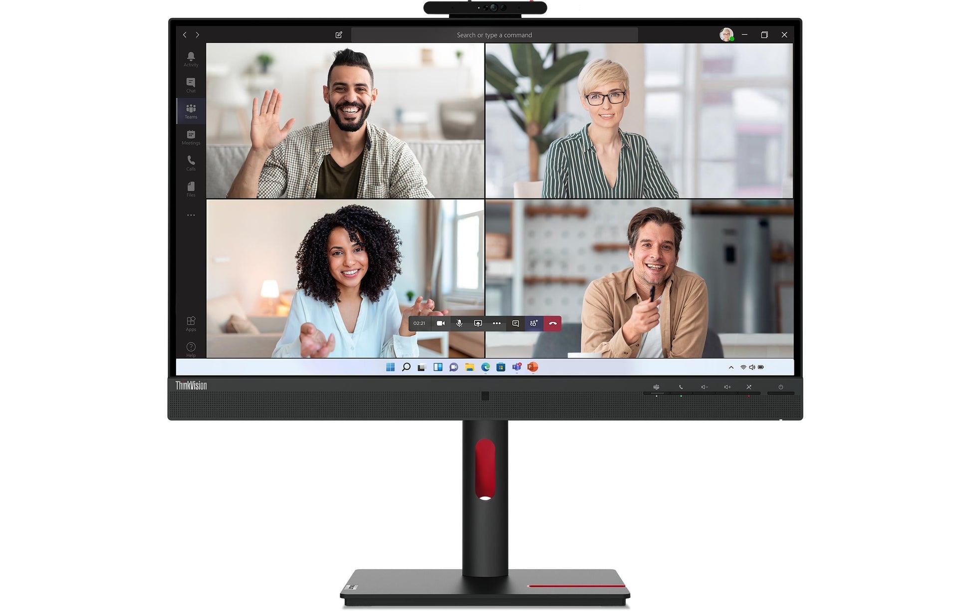 Lenovo Monitor, 27", 2560 × 1440 (WQHD), IPS, HDMI 2.1, DisplayPort 1.4, DP Out, USB 3.2