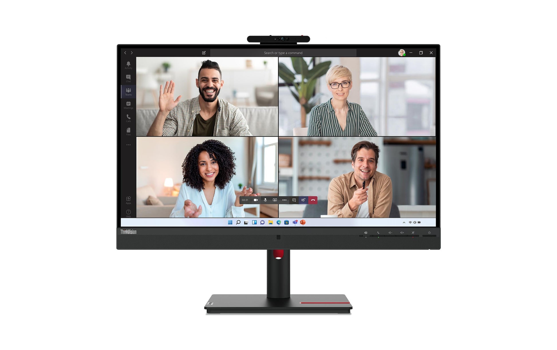 Lenovo Monitor, 27", 2560 × 1440 (WQHD), IPS, HDMI 2.1, DisplayPort 1.4, DP Out, USB 3.2