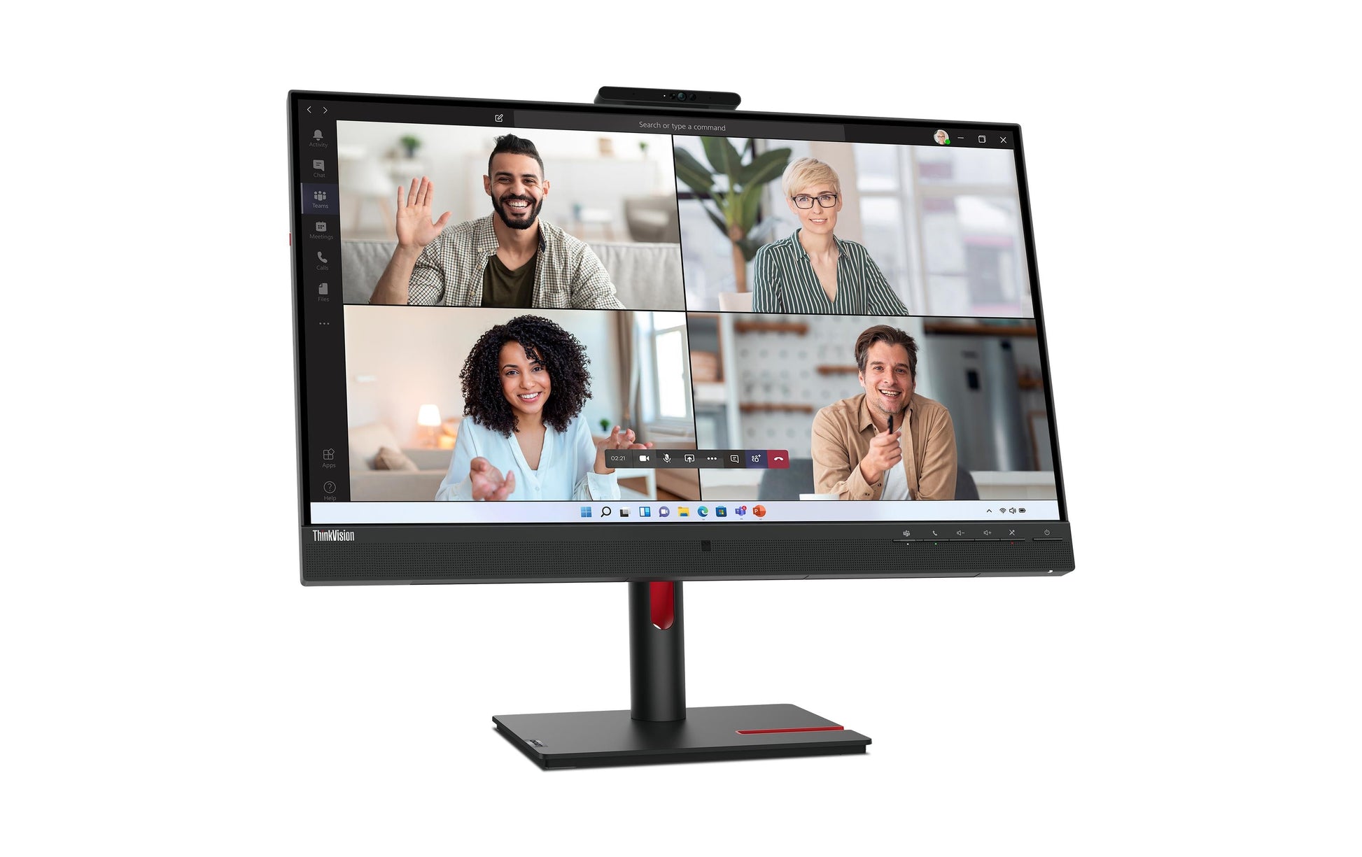 Lenovo Monitor, 27", 2560 × 1440 (WQHD), IPS, HDMI 2.1, DisplayPort 1.4, DP Out, USB 3.2