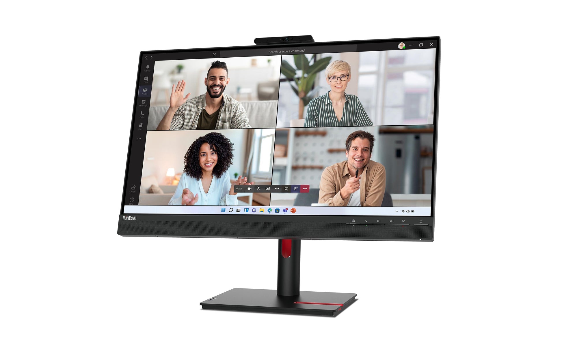 Lenovo Monitor, 27", 2560 × 1440 (WQHD), IPS, HDMI 2.1, DisplayPort 1.4, DP Out, USB 3.2