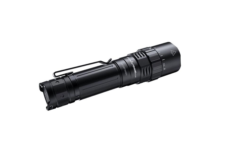 Fenix Taschenlampe PD40R V3.0 – 3000 lm, 500 m, IP68, USB, 5000 mAh – Schwarz