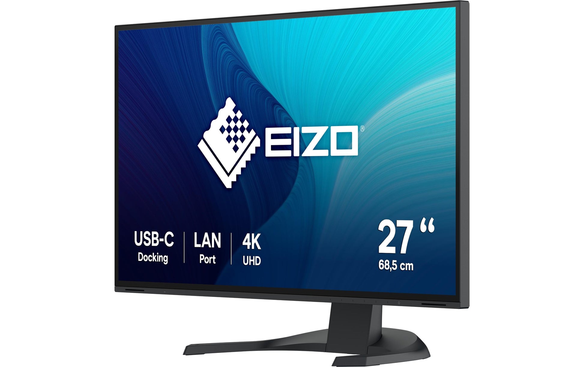 EIZO FlexScan EV2740X – Monitor, 27", 60 Hz, 350 cd/m², USB-C, KVM, Lautsprecher, VESA 100 × 100, Schwarz