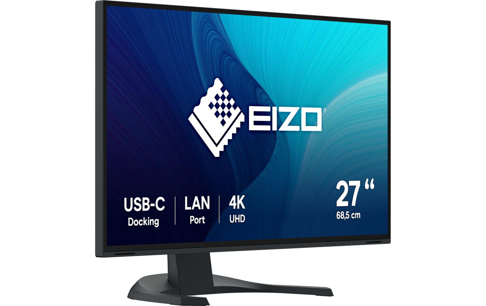 EIZO FlexScan EV2740X – Monitor, 27", 60 Hz, 350 cd/m², USB-C, KVM, Lautsprecher, VESA 100 × 100, Schwarz