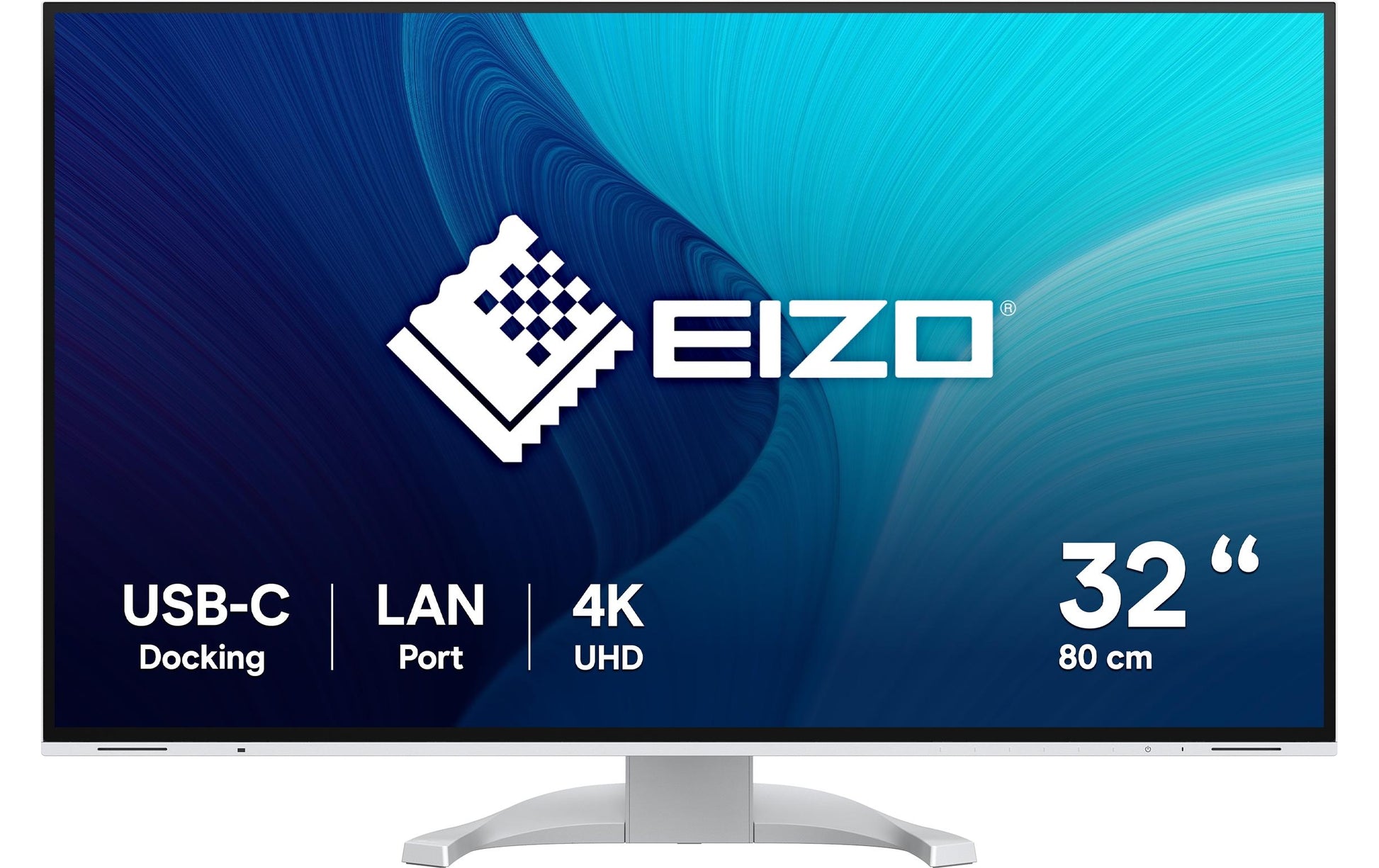 EIZO FlexScan EV3240X-WT – Monitor, 31,5", IPS, 60 Hz, 350 cd/m², KVM, USB-C, VESA 100 × 100, Weiss