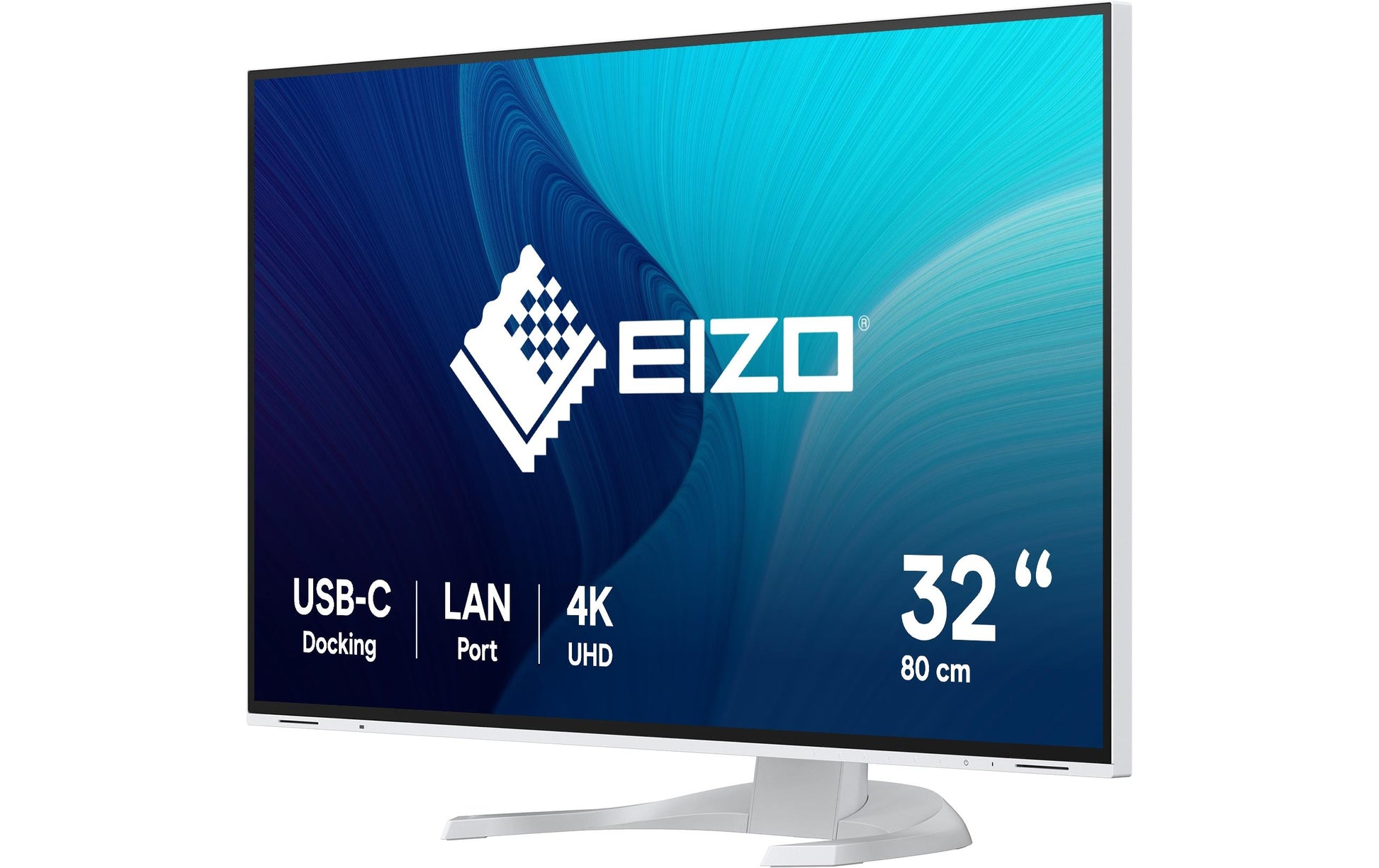 EIZO FlexScan EV3240X-WT – Monitor, 31,5", IPS, 60 Hz, 350 cd/m², KVM, USB-C, VESA 100 × 100, Weiss