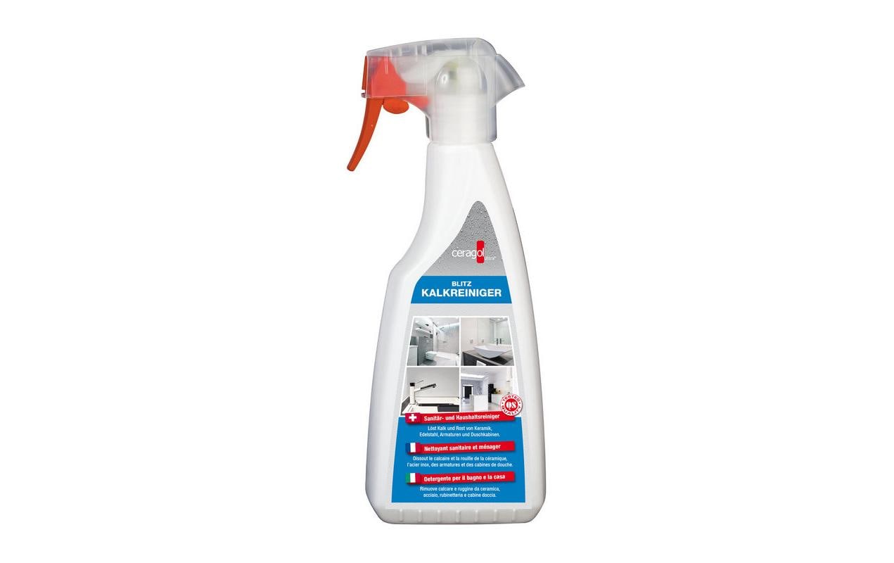 Ceragol Blitz Bad-/Kalkreiniger für Fliesen – Spray, Sprühflasche – 500 ml