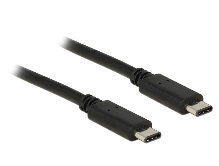 DeLOCK USB-C auf USB-C Kabel – USB 2.0 (480 Mbit/s) – 0,5 m – Schwarz