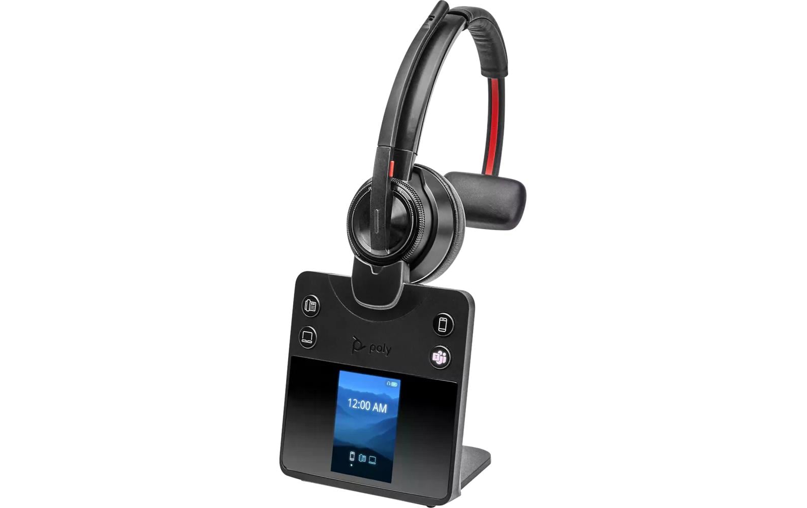 Poly Savi 8410 Office Monaural – Mono Headset – DECT – für Microsoft Teams – schwarz – bis 13 h