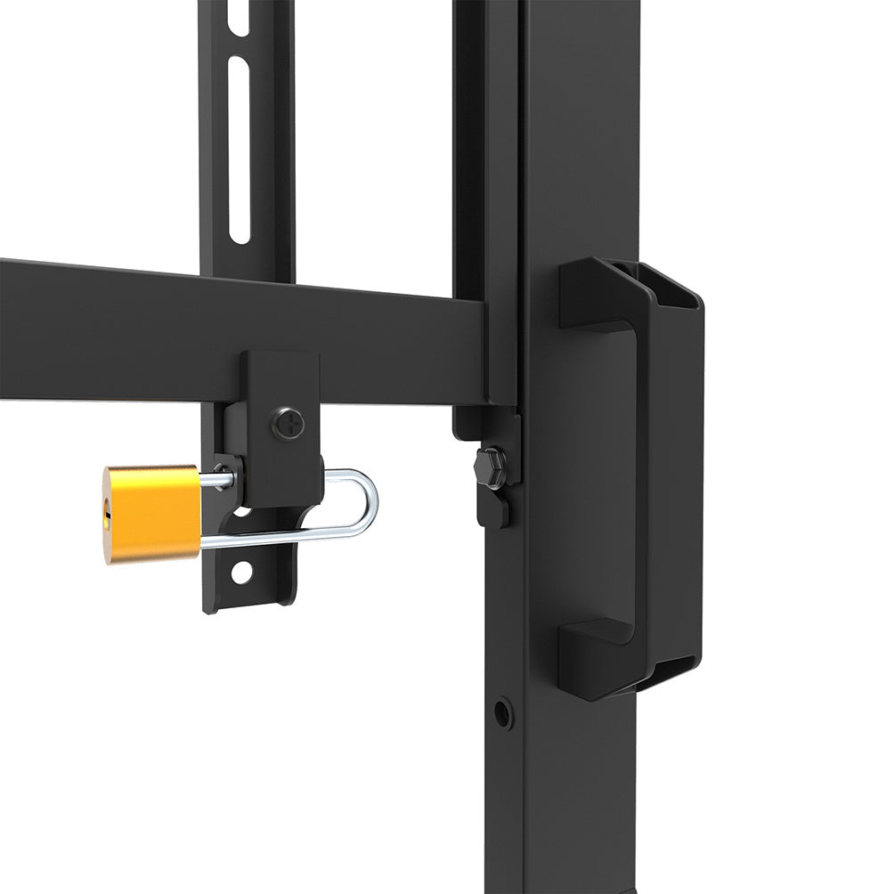Neomounts FL50-575BL1 – Trolley, höhenverstellbar, für 65–109,8", VESA 100×100–1000×600, bis 125 kg, schwarz
