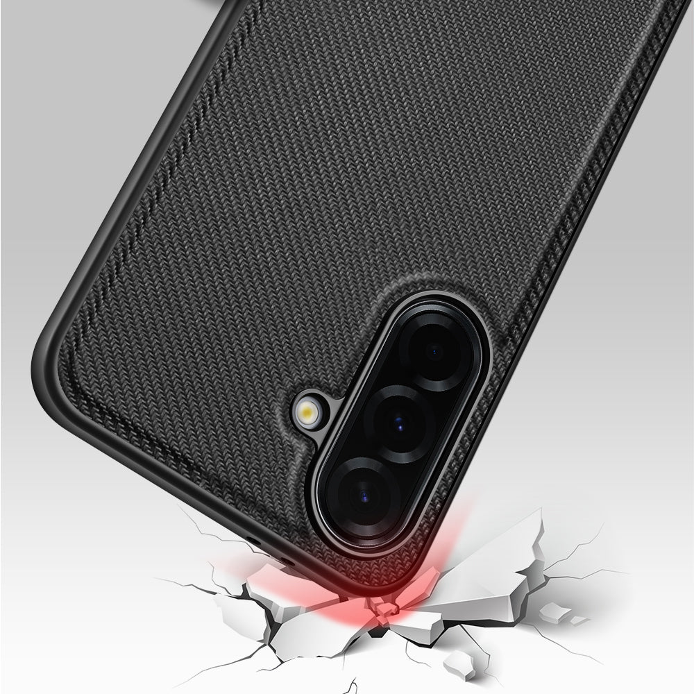 nevox StyleShell NYLO – Backcover – für Samsung Galaxy A37 5G, Nylon+TPU, Schwarz