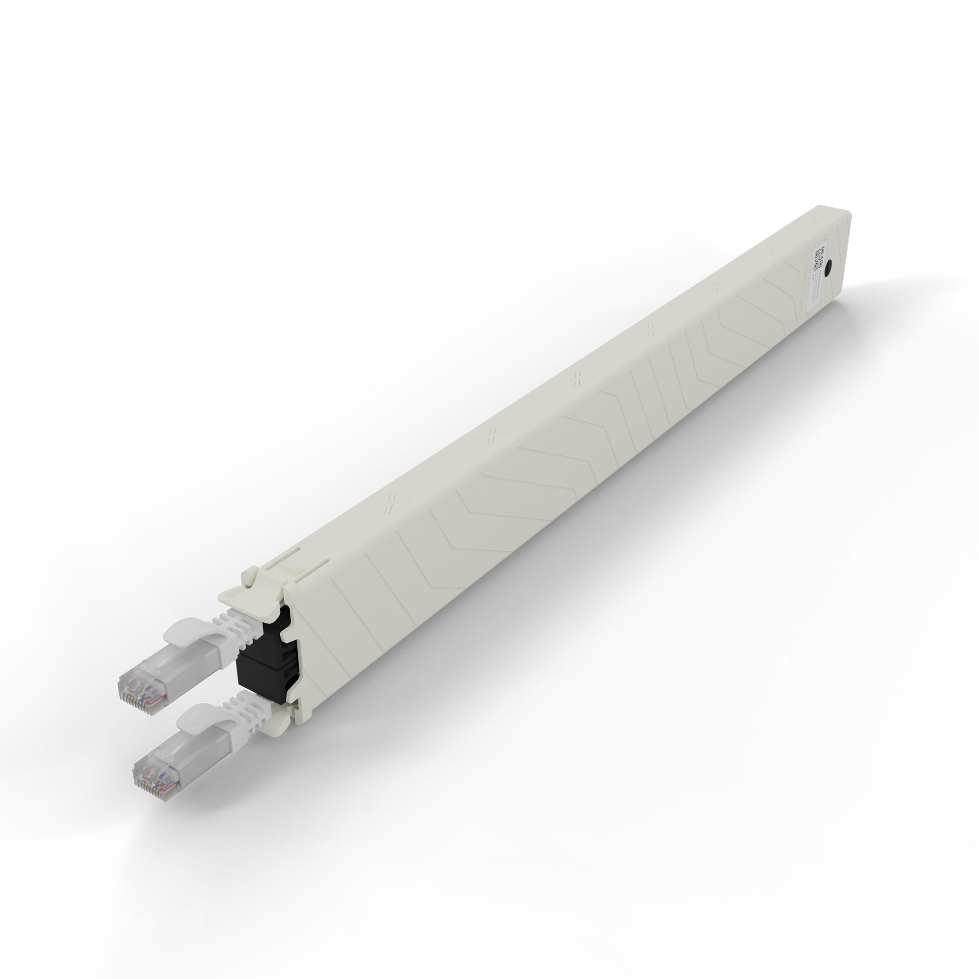 PATCHBOX .one Cassette 8RU Patchkabel – Cat6a U/UTP, 0,8 m, Weiss, RJ-45