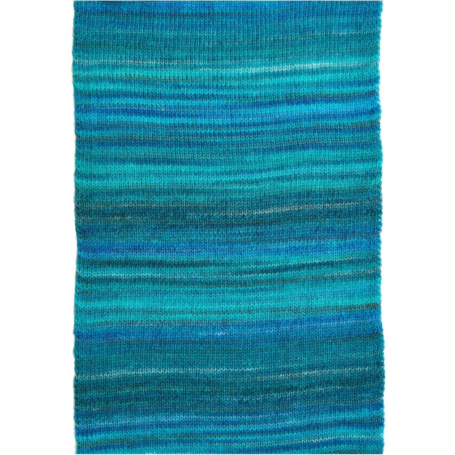 Rico Design Melange Garzato Wolle Aqua – 200 g, 700 m, Nadel 5 mm, 51% Schurwolle/49% Polyacryl, 1 Stk.