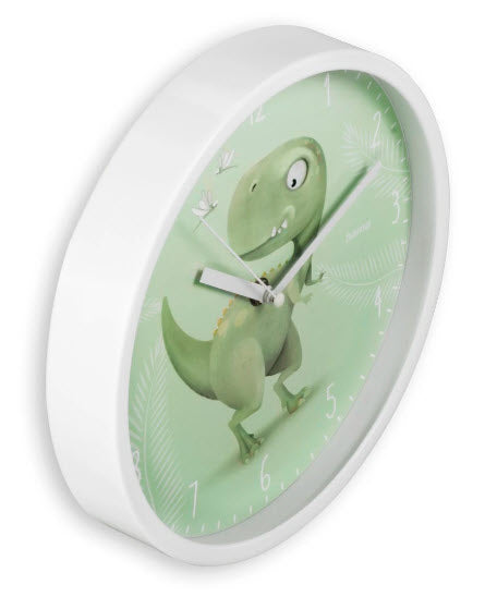 Hama Cebu Wanduhr – Analog, lautlos, Ø 25 cm, grün/weiß, Kunststoff