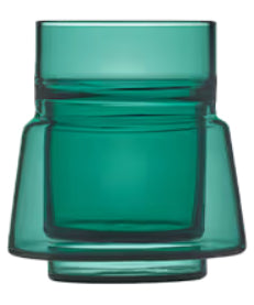 JACOB JENSEN Doppelwandglas – 70 ml, Ø 6,5 cm, Borosilikatglas, Grün, spülmaschinenfest