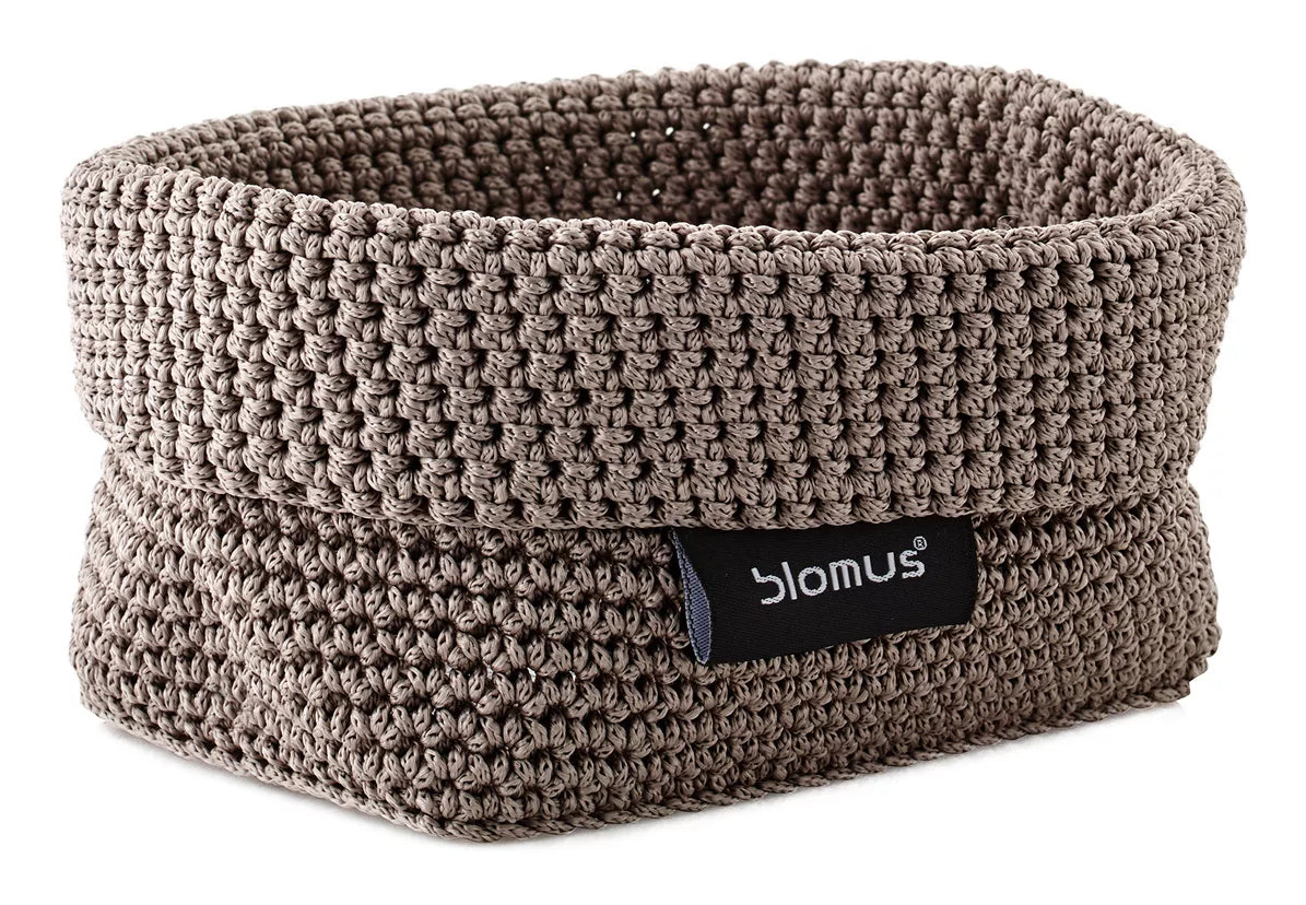 Blomus TELA M Aufbewahrungskorb – Polyester – Taupe – 150 × 80 × 100 mm