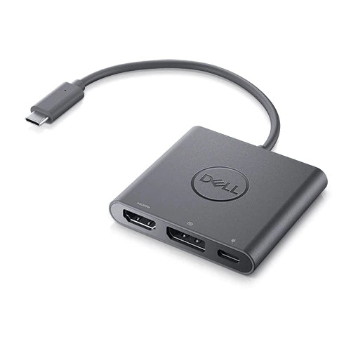 DELL Adapter USB-C zu HDMI/DisplayPort – 4K (3840 × 2160), USB 3.2 Gen 2 (10 Gbit/s), für Dell