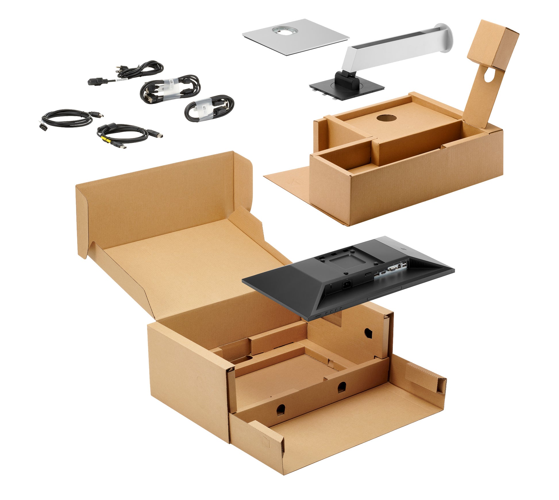 HP E24 G4 – Monitor, 23,8", IPS, 60 Hz, 250 cd/m², USB-Hub integriert, VESA 100 × 100, Schwarz