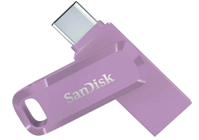 SanDisk Ultra Dual Drive Go USB-Stick – 128 GB, USB Type-C, Lavendel / 400 MB/s