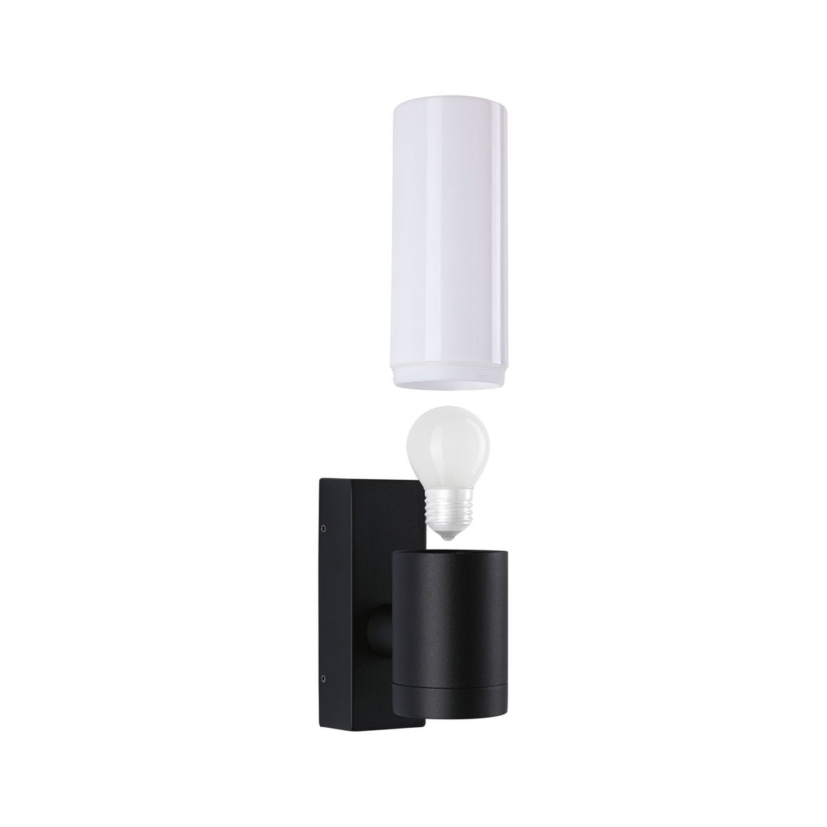 Paulmann Aussenwandleuchte Tralia – 25 cm, 1,2 W, Warmweiss, IP44, Netzbetrieb, Anthrazit, Aluminium