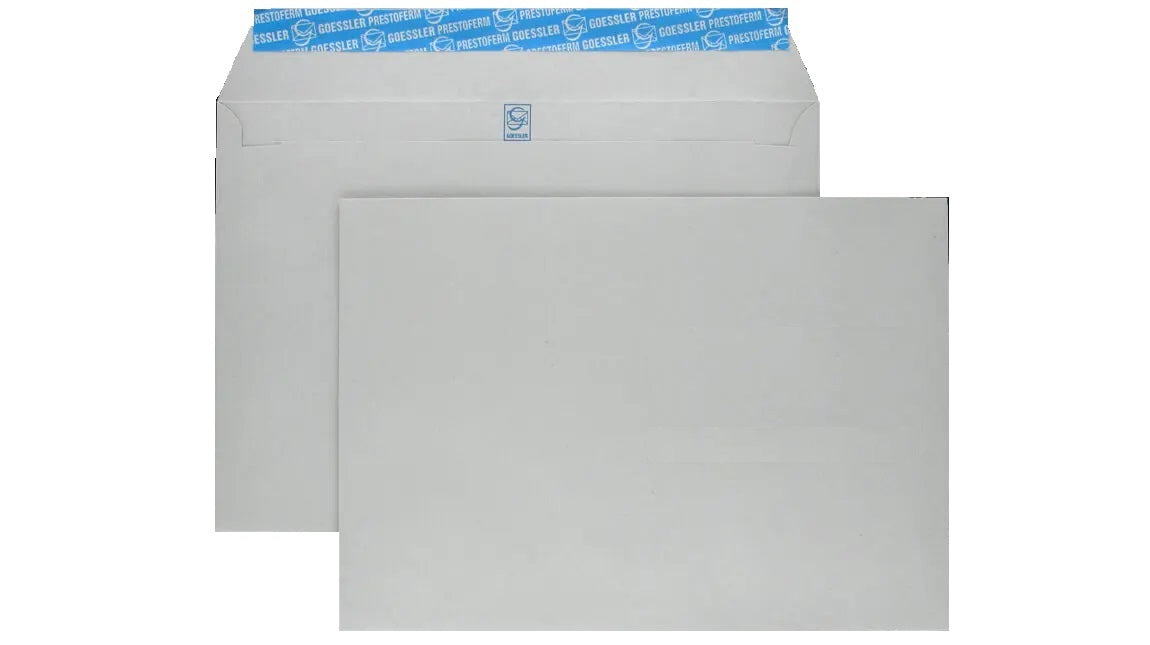Goessler Couvert C5, ohne Fenster, selbstklebend, grau, 100 g/m² – 500 Stk.