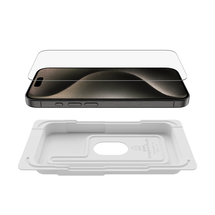Belkin Displayschutz ScreenForce Pro – für Apple iPhone 15 Pro – Gehärtetes Glas