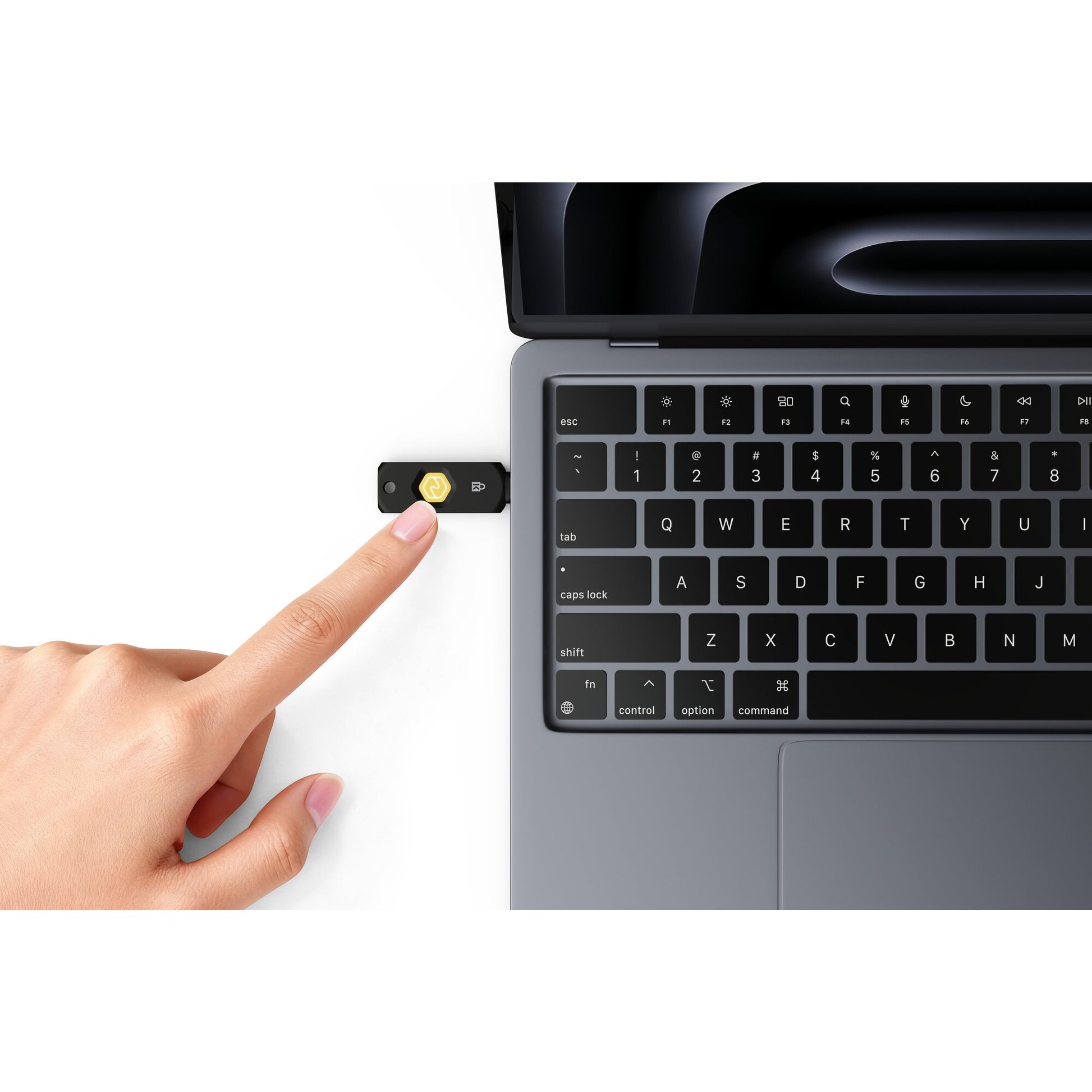 Kensington VeriMark NFC+ Sicherheitsschlüssel – USB-C – NFC – für Windows, Mac