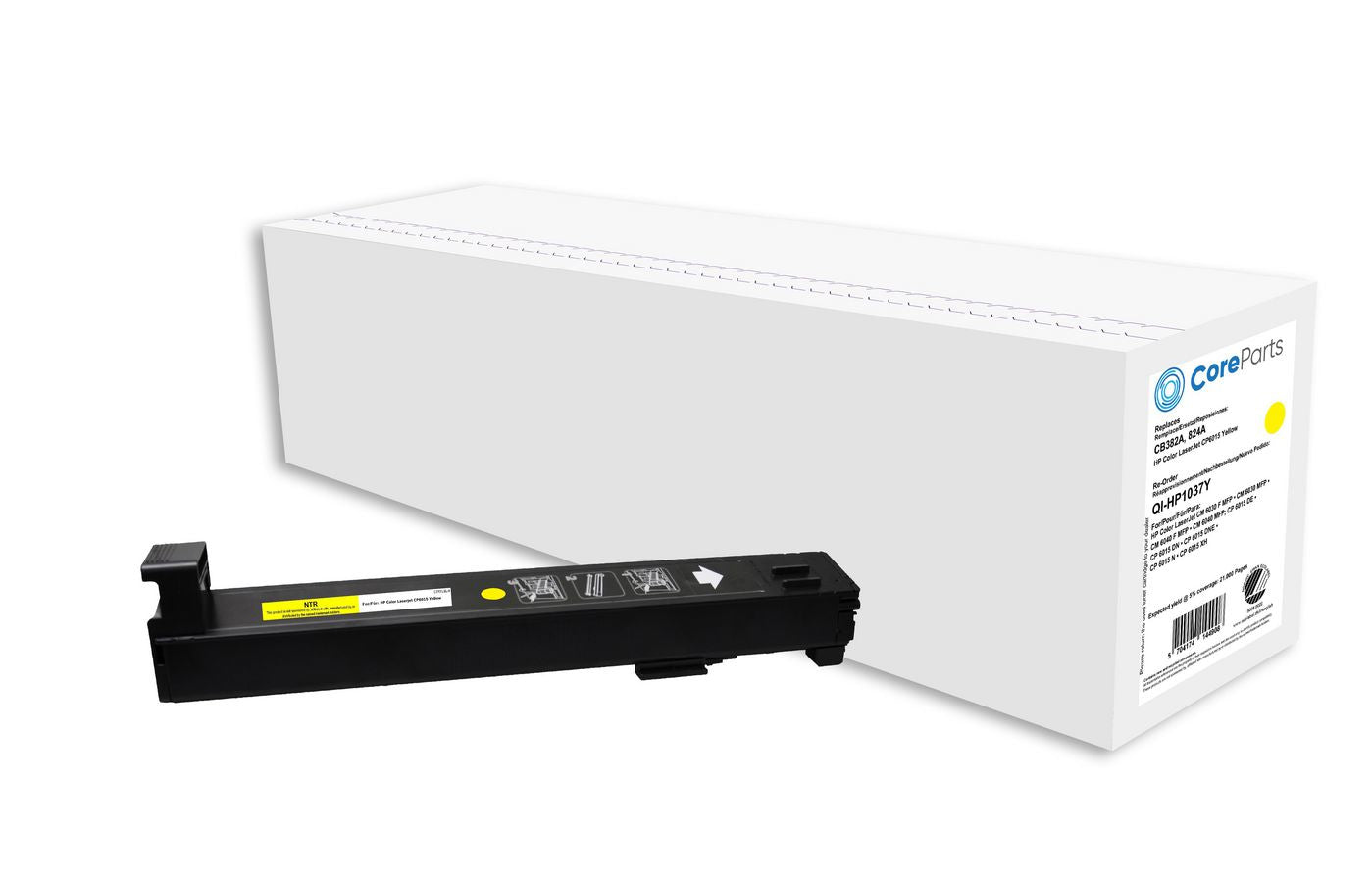 CoreParts CB382A Gelber Toner – Kompatibel – 21'000 Seiten – für HP LaserJet CM6030/CM6040/CP6015de und andere