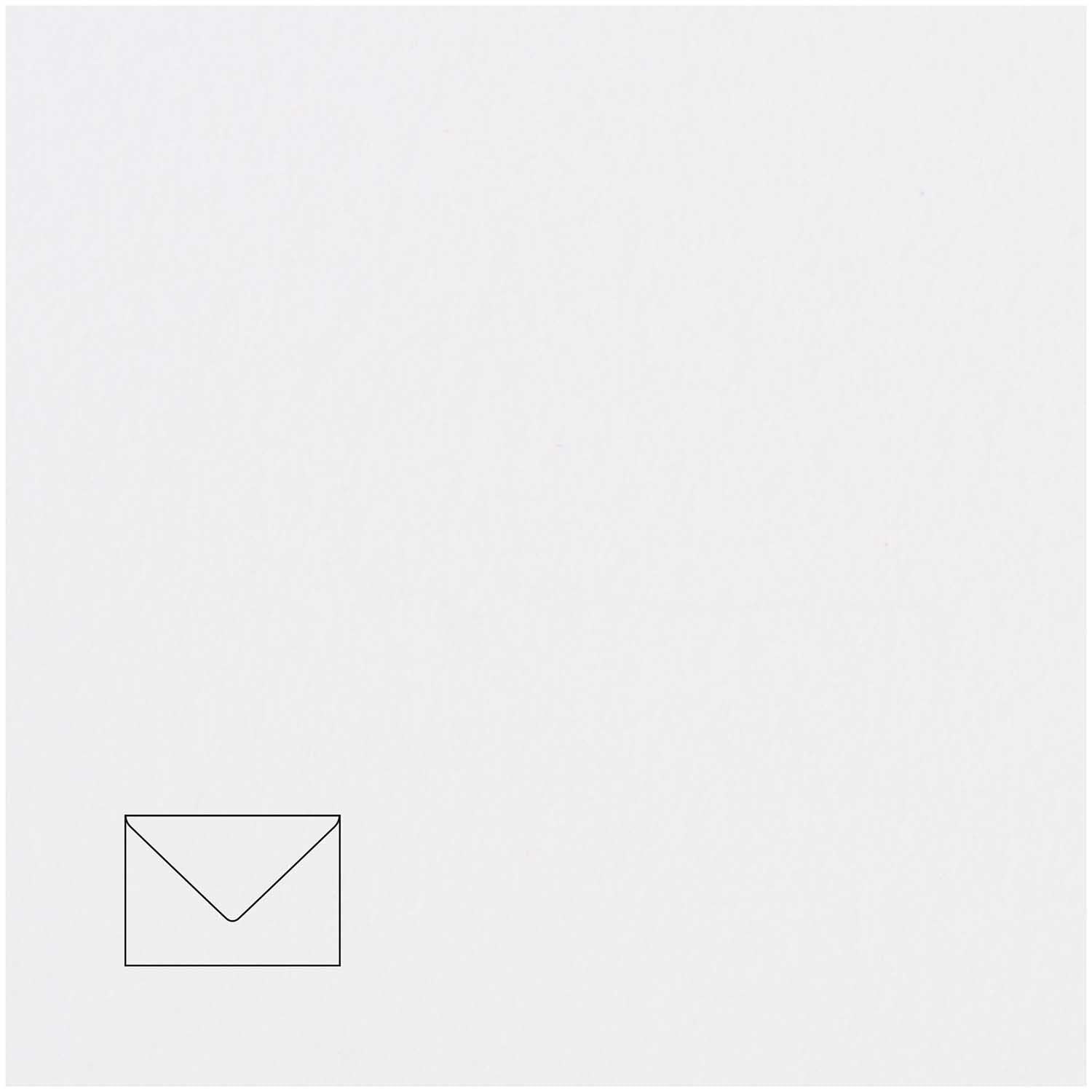 Rico Design Couvert C6, ohne Fenster, weiss, 100 g/m² – 50 Stk.