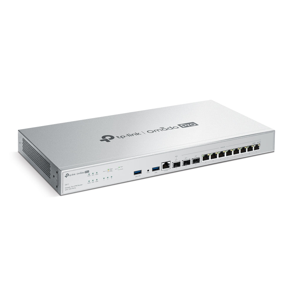 TP-Link G611 – VPN-Router – 8×GbE, 2×10G RJ45, bis 10×WAN, 500×IPsec, 1U