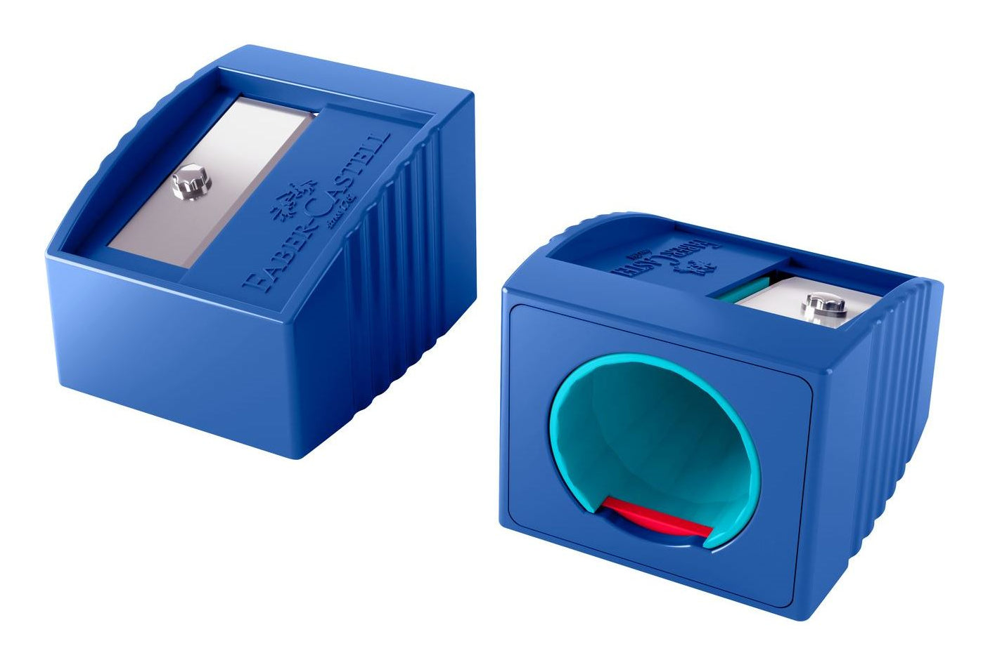 Faber-Castell Spitzer – für Grippy Buntstifte – Kunststoff – Blau – Kindersicherung