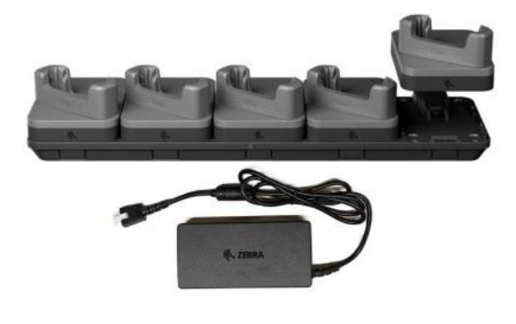 Zebra Multi-Bay Ladegerät 5× – für TC501 – schwarz/grau