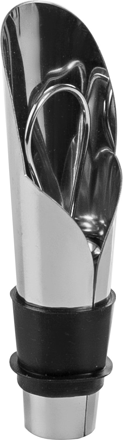 Ibili Flaschenverschluss – 8 cm, Kunststoff, Schwarz, 1 Stk., luftdicht, spülmaschinenfest