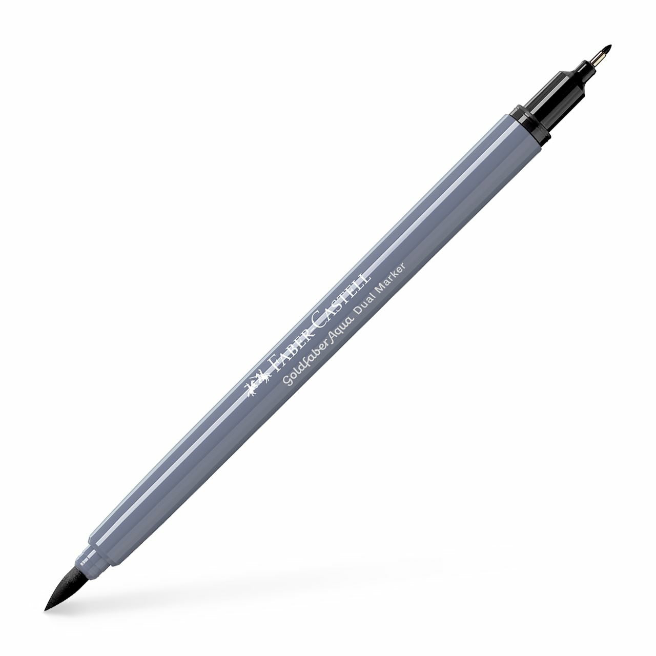 Faber-Castell Brush Pen Goldfaber Aqua – Feinspitze 0,6 mm, Pinselspitze – Schwarz – wasservermalbar