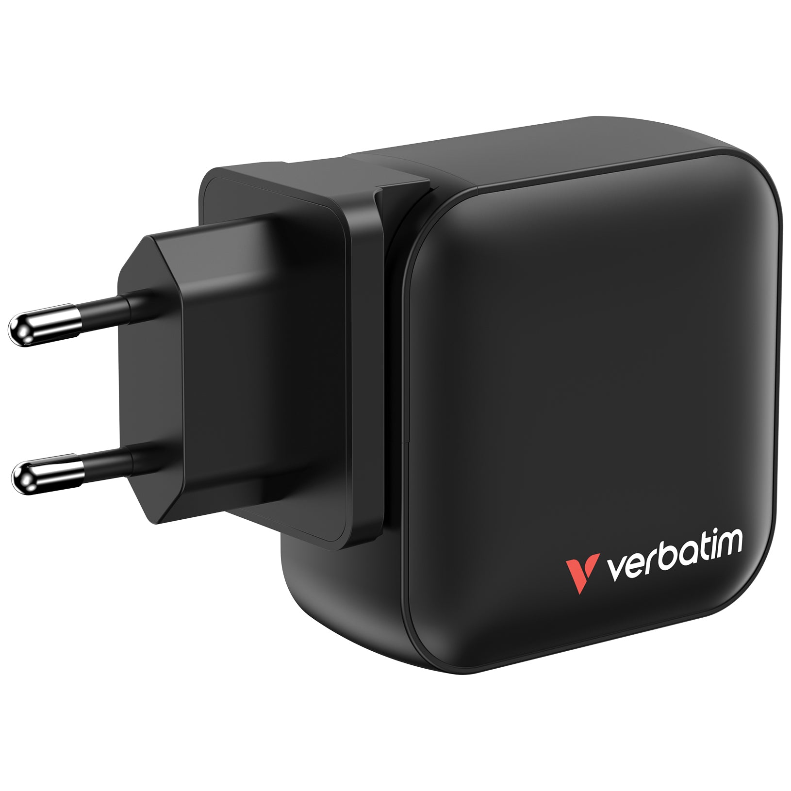 Verbatim Mini GaN Ladegerät (EU, UK, US) – 100 W, 3× USB-C + 1× USB-A, PD, QC, PPS