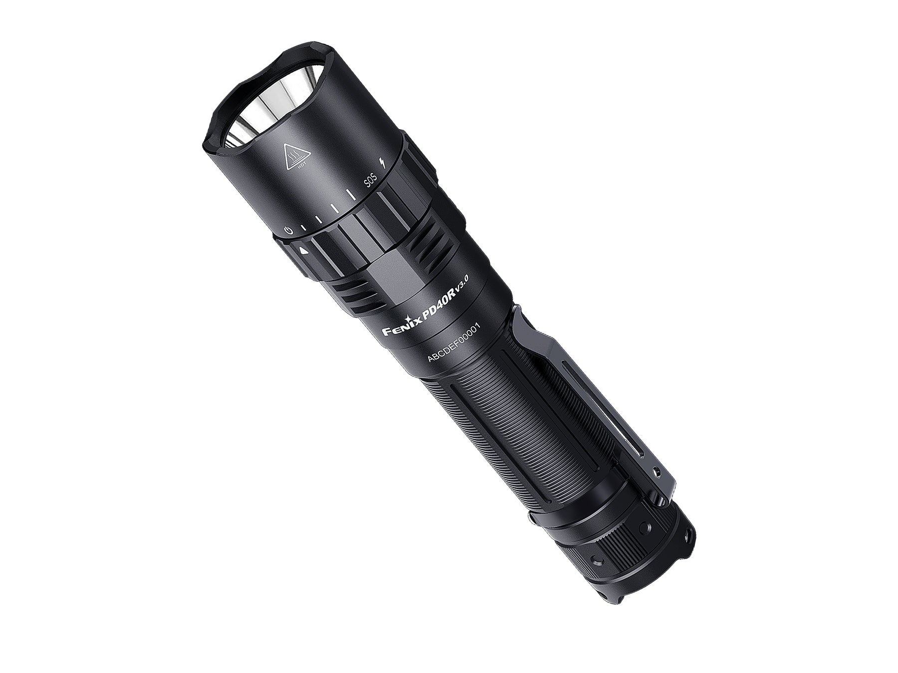 Fenix Taschenlampe PD40R V3.0 – 3000 lm, 500 m, IP68, USB, 5000 mAh – Schwarz
