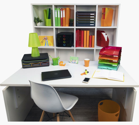 Exacompta Infotasche – für A4 – 1 Fach – quer – mit Löchern und Klebestreifen – transparent – Acryl