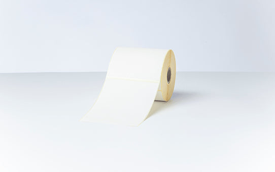 Brother Etiketten, 102 mm × 152 mm, weiss, Papier, selbstklebend, für Thermo-Etikettendrucker, 8 Rollen