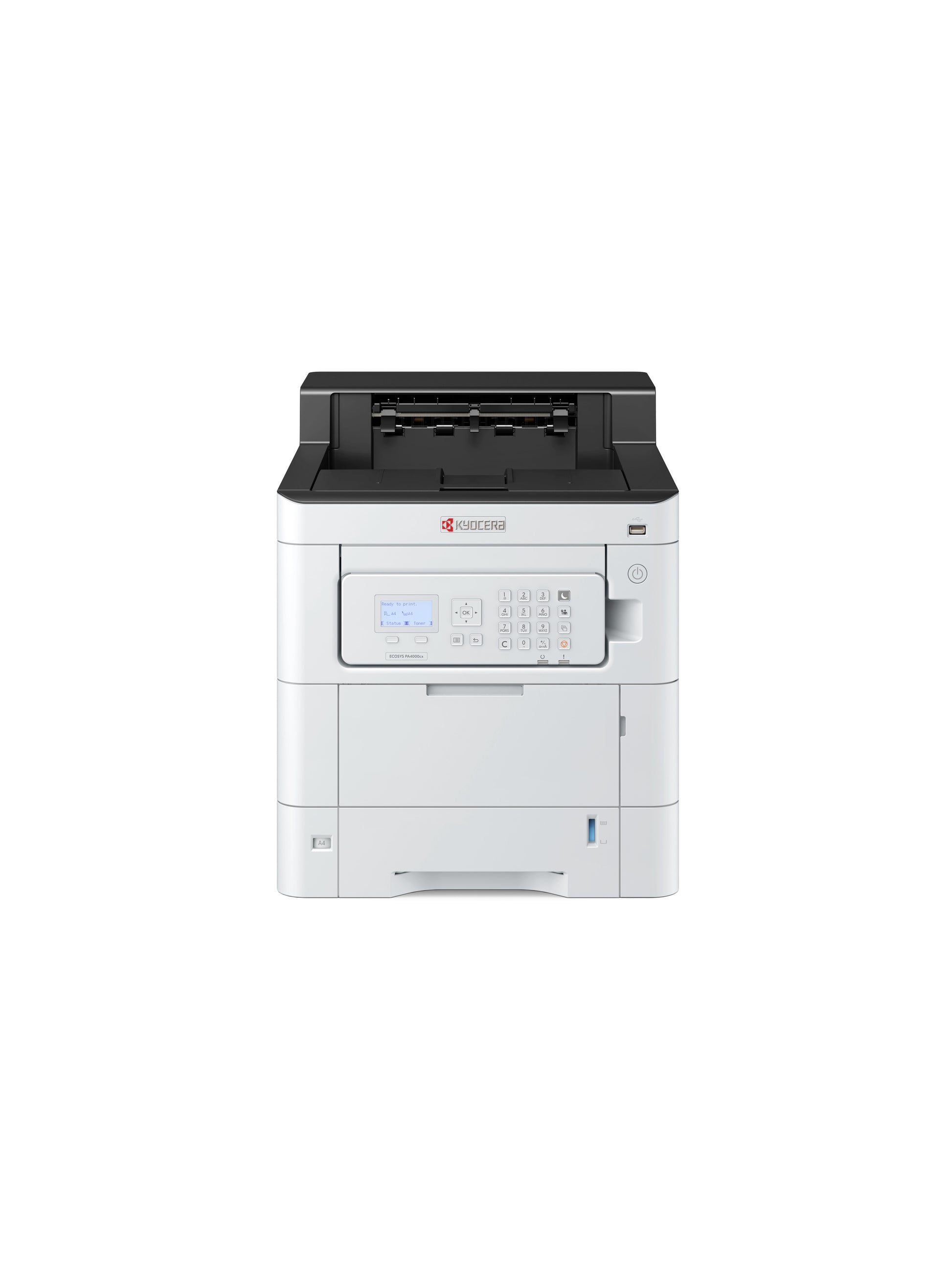 KYOCERA PA4000cx – A4, Farbe, Duplex, 40 S./Min., 1200 × 1200 dpi, LAN/USB, Papier: 650 Blatt