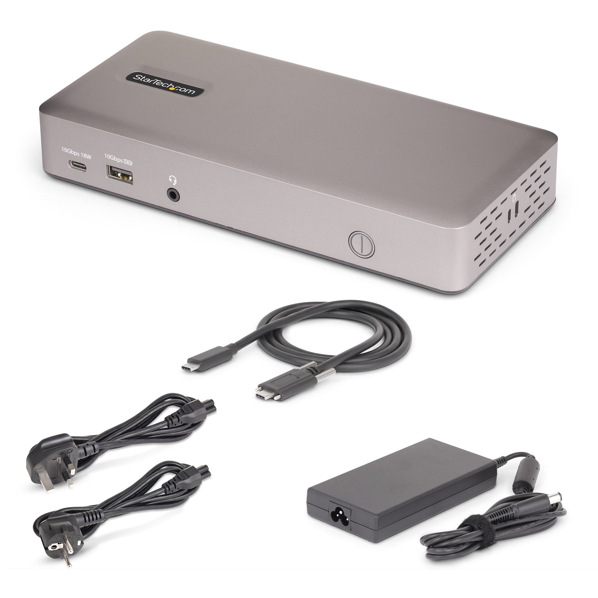 StarTech.com Dockingstation – USB4, 3× DP/HDMI, 4× USB-A, 2× USB-C, 100 W PD, 2,5GbE, für Windows/ChromeOS