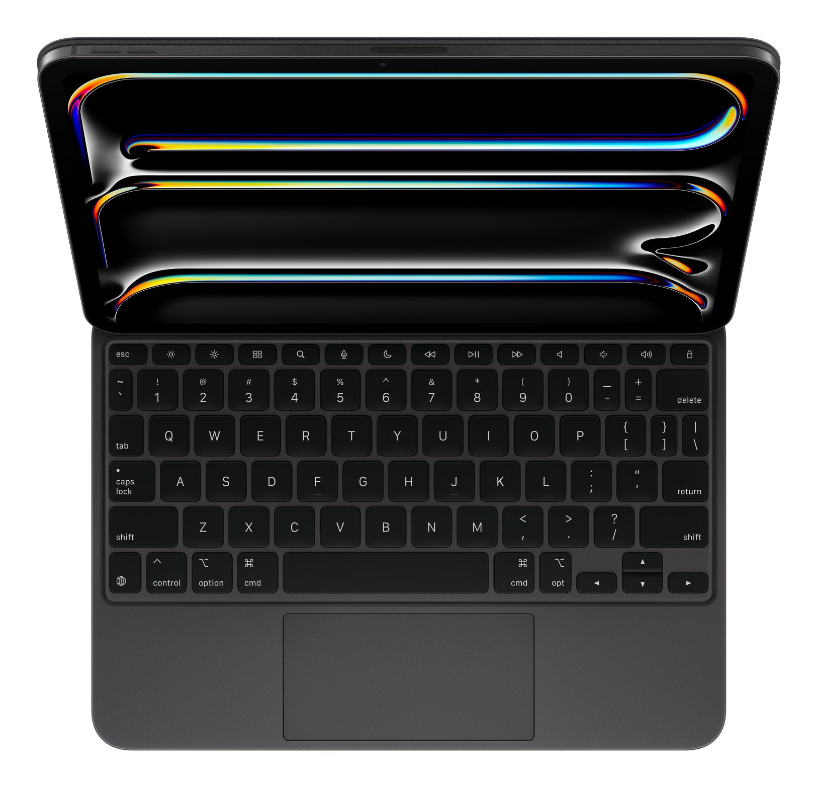 Apple Magic Keyboard – Tastatur, US-Layout (EN), mit Touchpad, Schwarz – für iPad Pro 11 (M5)