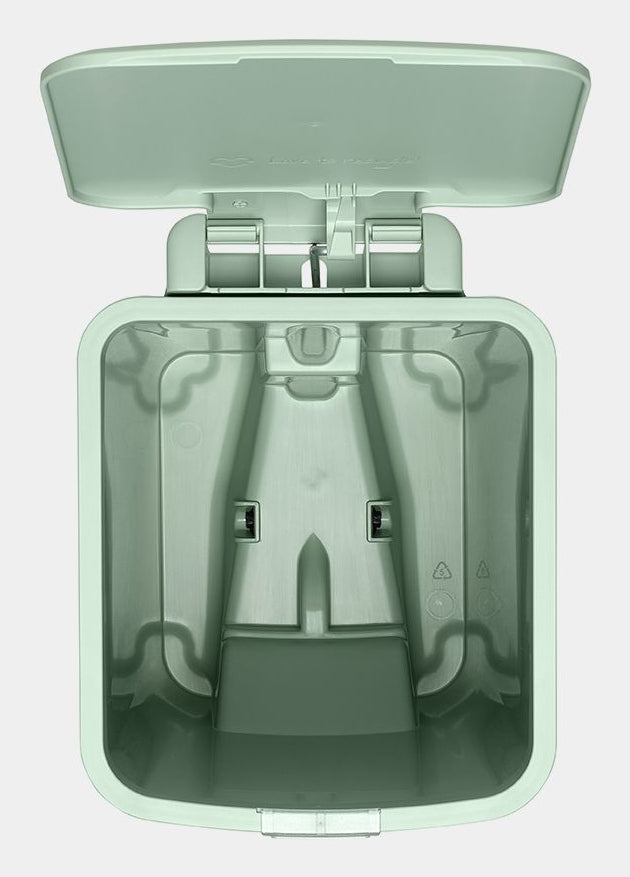Brabantia Treteimer StepUp – 10 l – Recycling-Kunststoff, rechteckig – hellgrün