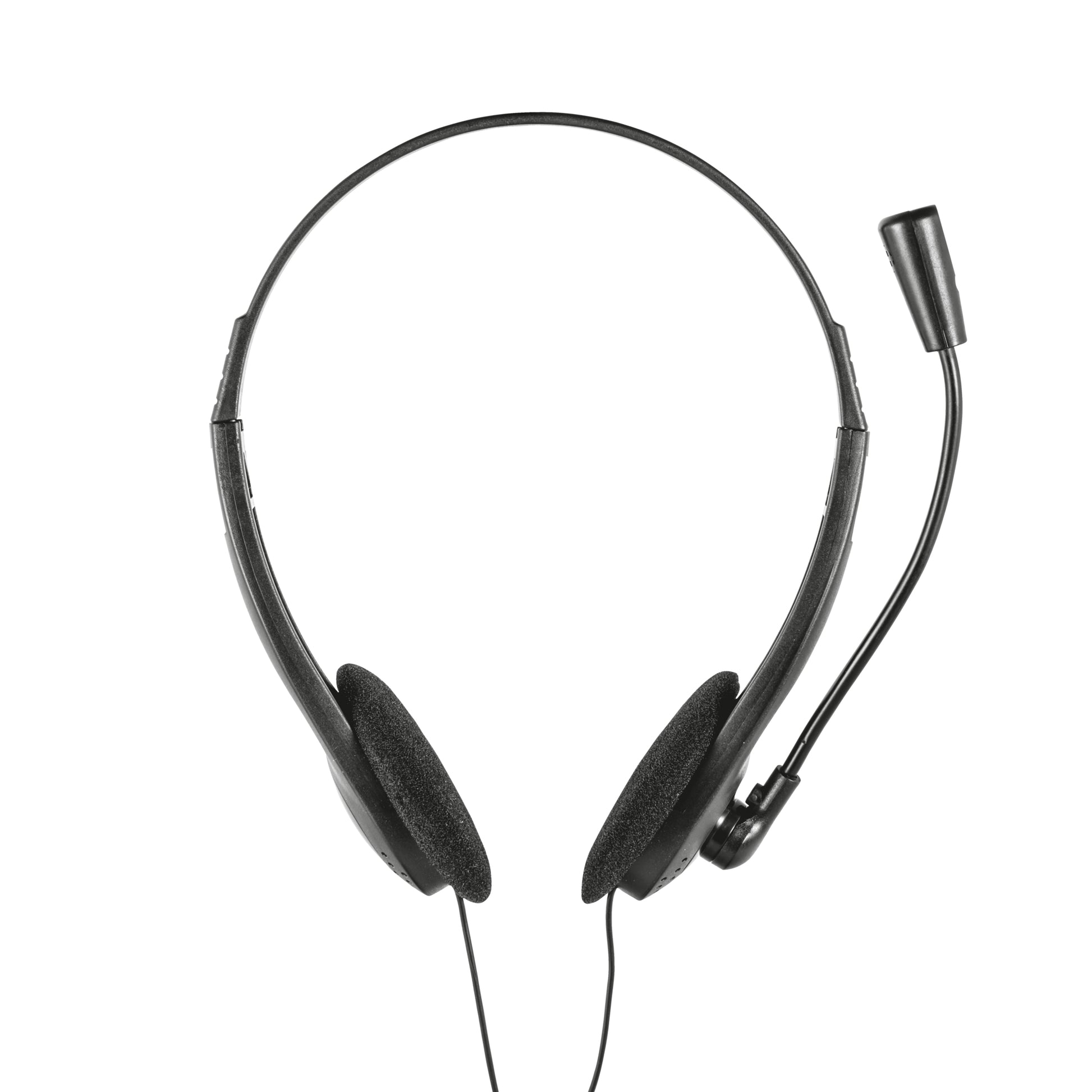 Trust Primo Office-Headset – On-Ear, Stereo, Kabelgebunden, 3,5 mm Klinke, Schwarz
