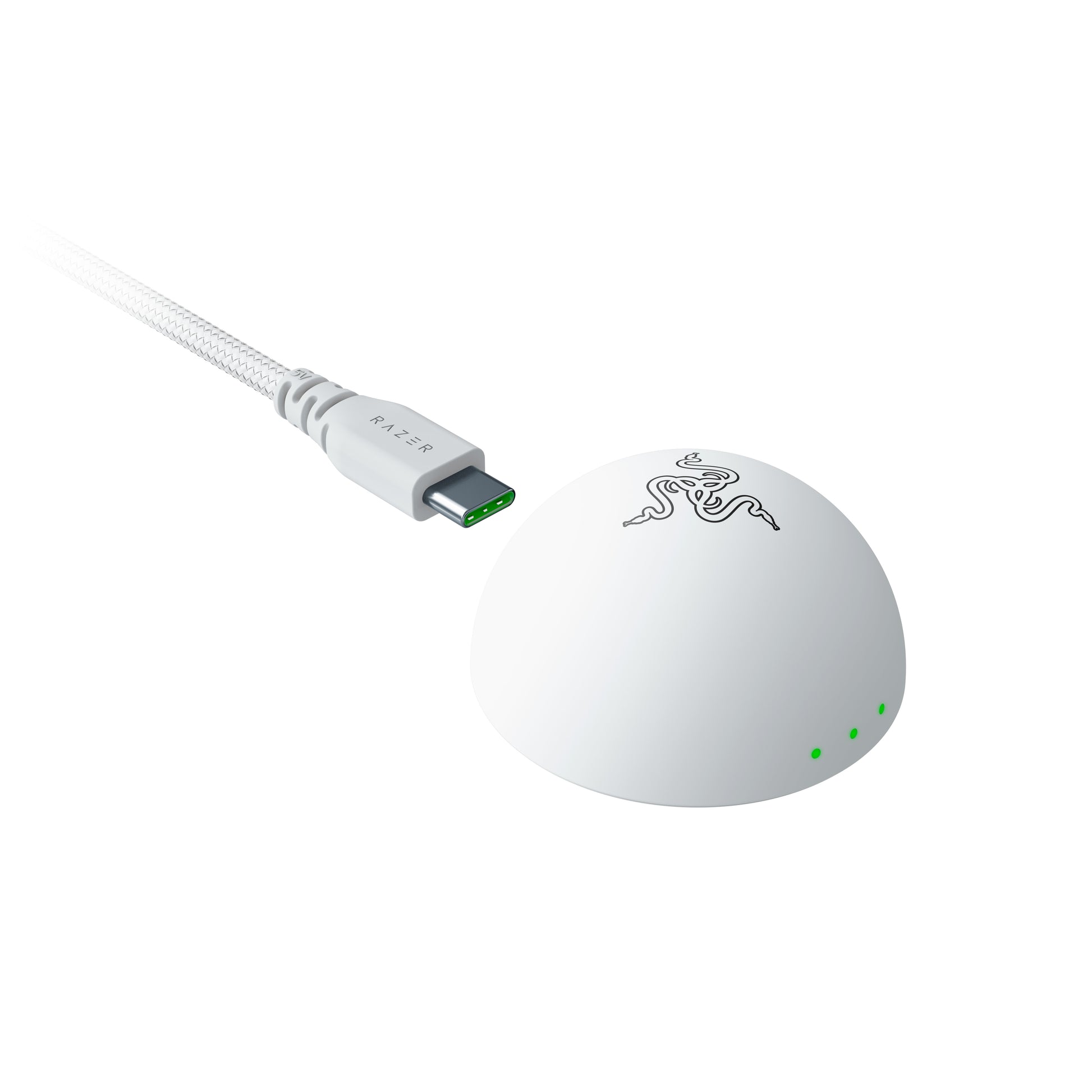 Razer DeathAdder V4 Pro – Gaming-Maus – Kabellos (2,4 GHz), 45000 DPI, Rechts, Weiss