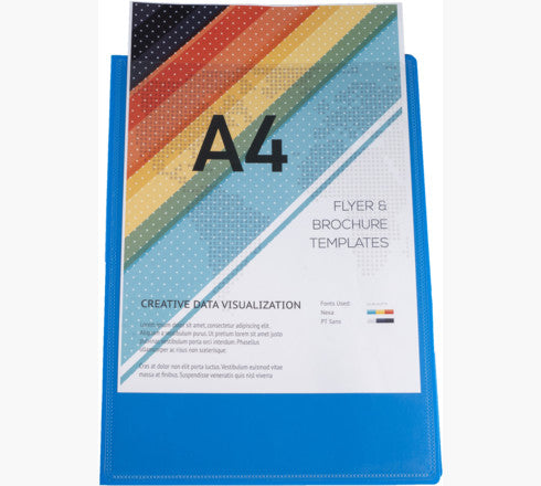 Exacompta Sichtbuch Kreacover A4, 60 Hüllen, PP, assortiert – 8 Stück