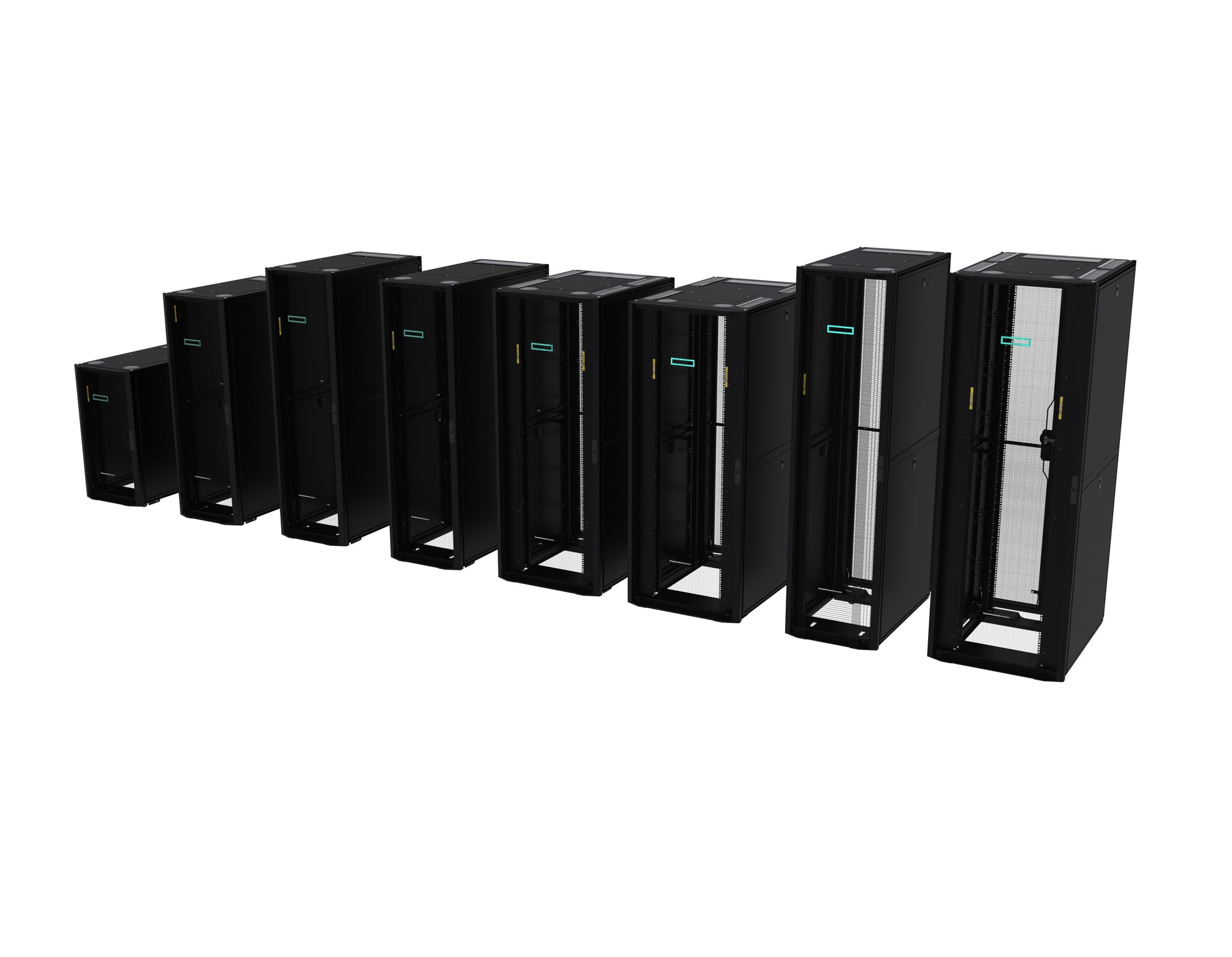 HPE G2 – Netzwerkschrank 42U, 1392,9 × 910,1 × 2137,9 mm, schwarz