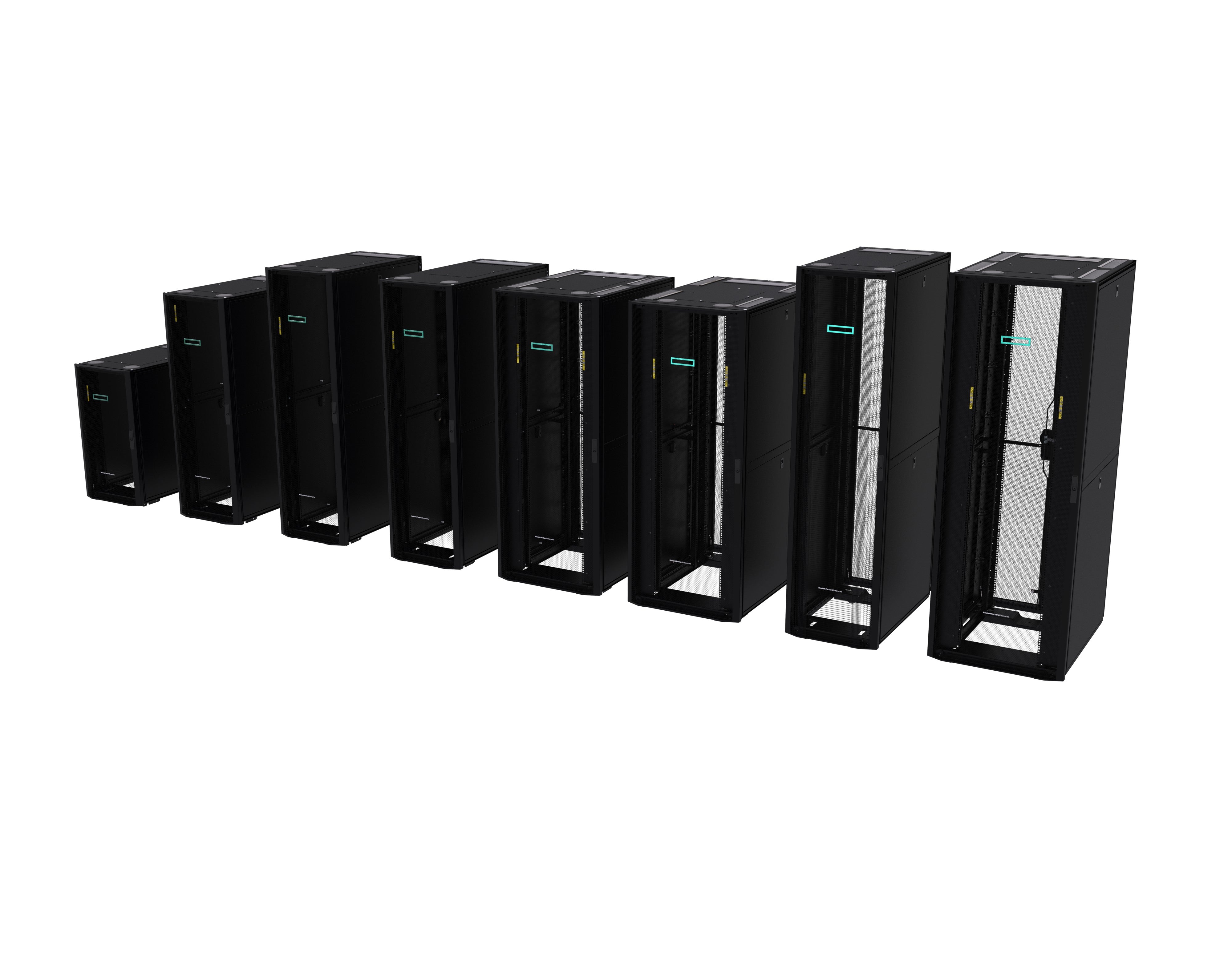 HPE G2 – Netzwerkschrank 42U, 1392,9 × 910,1 × 2137,9 mm, schwarz