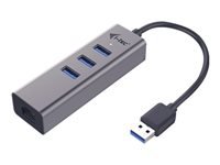i-tec USB-Hub – 3× USB-A, GbE, für Windows/Linux