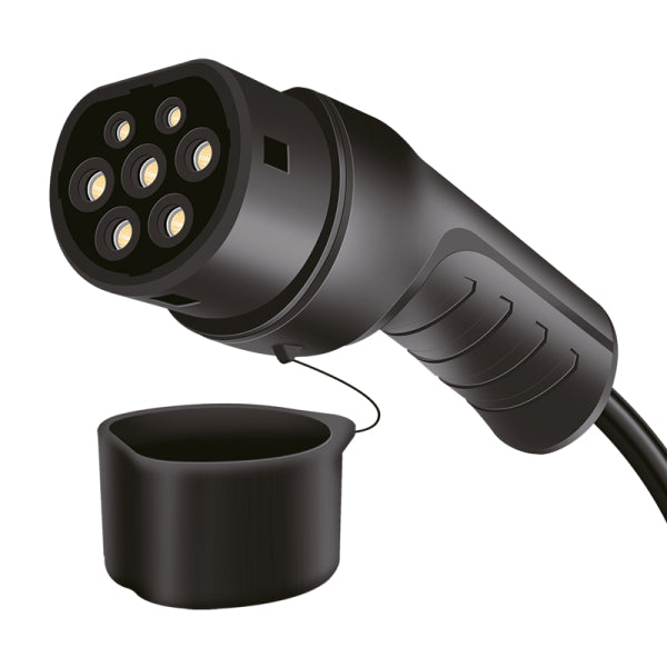 LogiLink Verlängerungskabel Typ 2–Typ 2, 3‑phasig 11 kW, 5 m, IP54/IP65 – schwarz