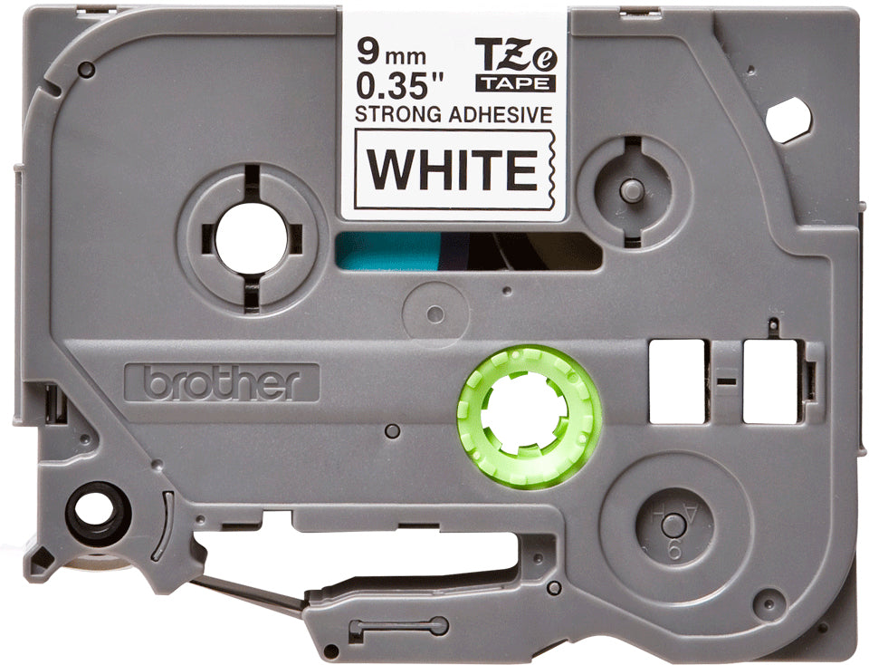Brother Schriftband – 9 mm × 8 m, weiss, schwarz