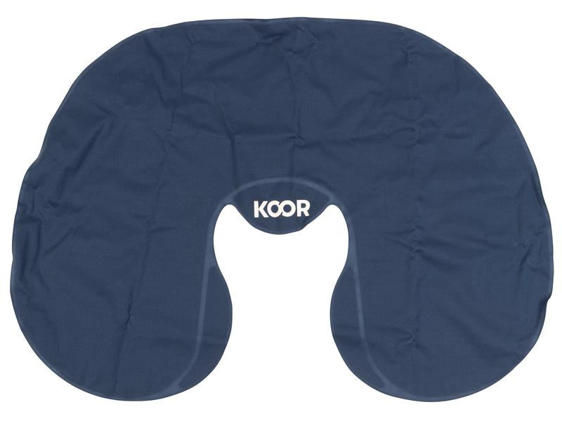 KOOR Reisekissen – aufblasbar, faltbar – 310×110×360 mm – Blau – Gummi